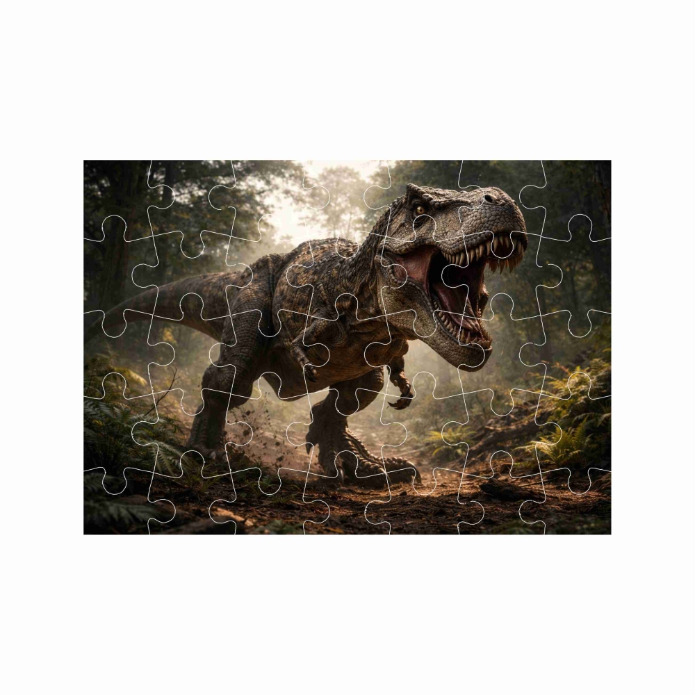 Puzzle 27x19,5cm (35 dielikov) s obrázkom - tyranosaurus rex