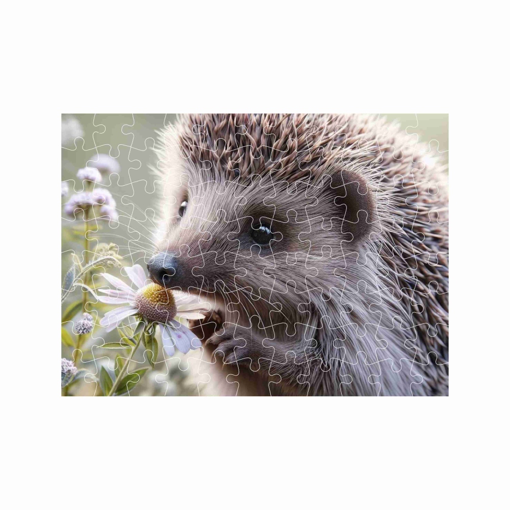 Puzzle 27x19,5cm (88 dielikov) s obrázkom - ježko