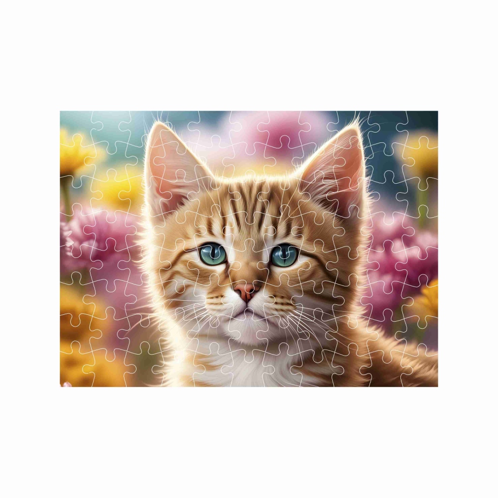 Puzzle 27x19,5cm (88 dielikov) s obrázkom - mačiatko