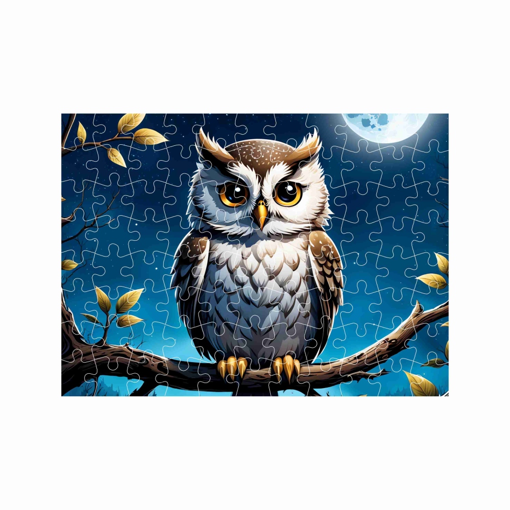 Puzzle 27x19,5cm (88 dielikov) s obrázkom - sova