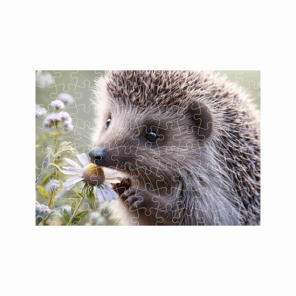 Puzzle A4 29x20cm (120 dielikov) s obrázkom - ježko