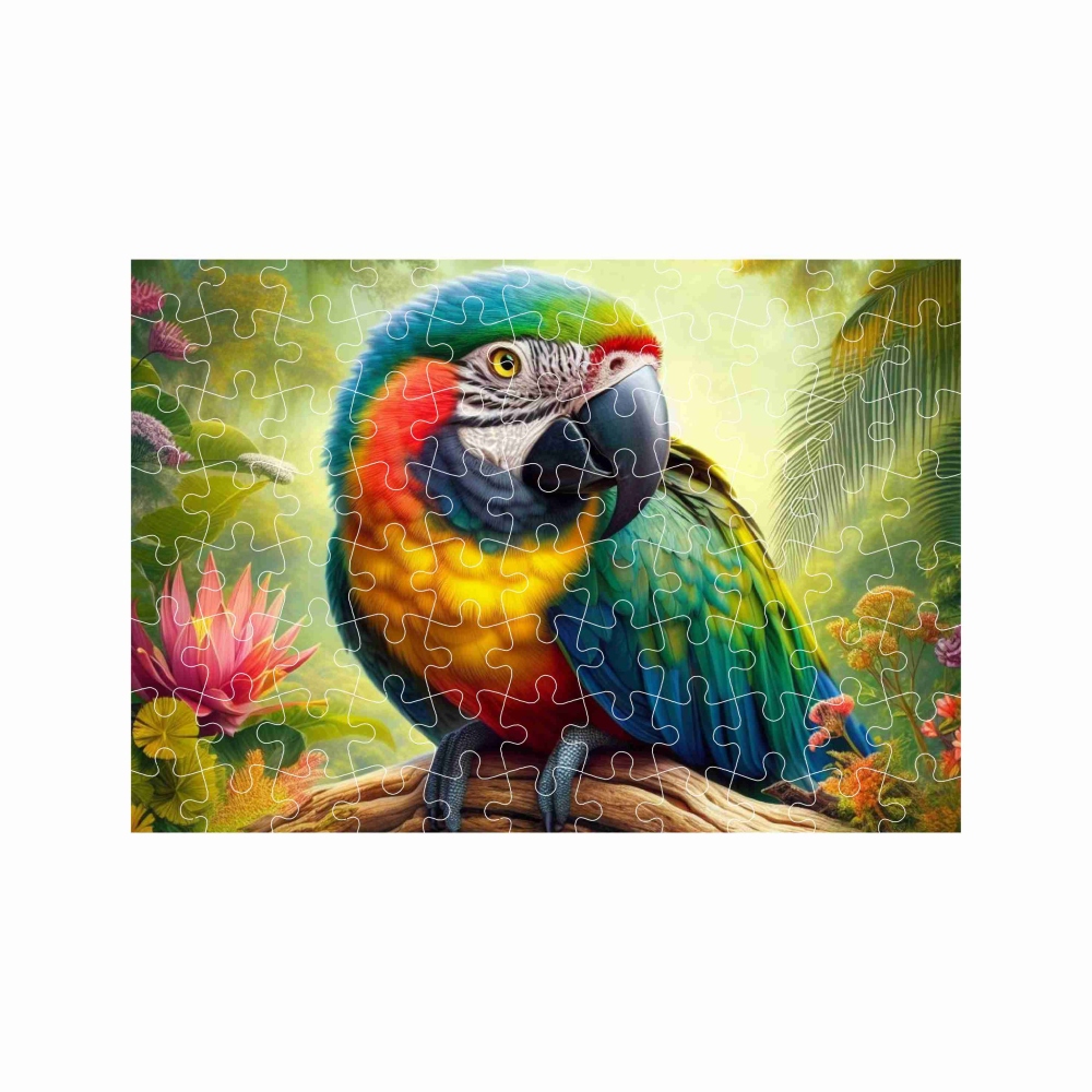 Puzzle A4 29x20cm (120 dielikov) s obrázkom - papagáj