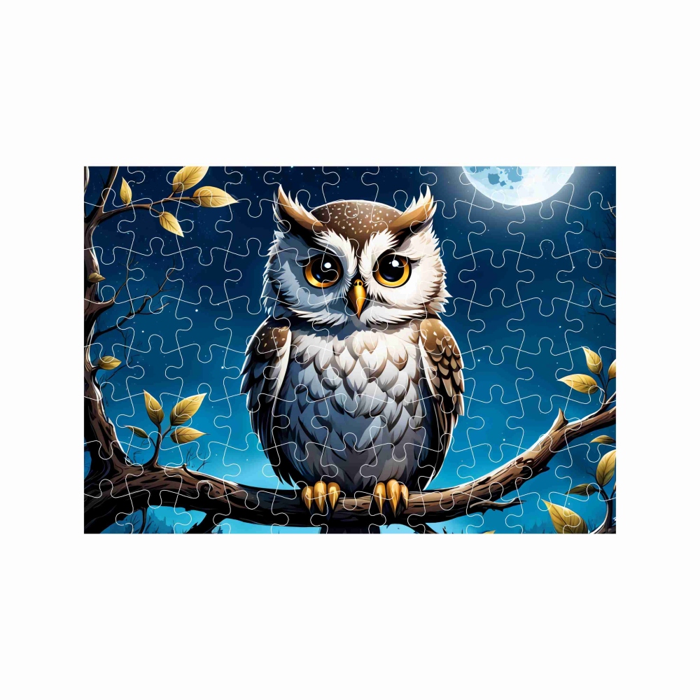 Puzzle A4 29x20cm (120 dielikov) s obrázkom - sova