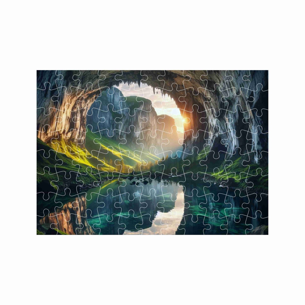 Puzzle A4 29x20cm (120 dielikov) s obrázkom - tichá jaskyňa