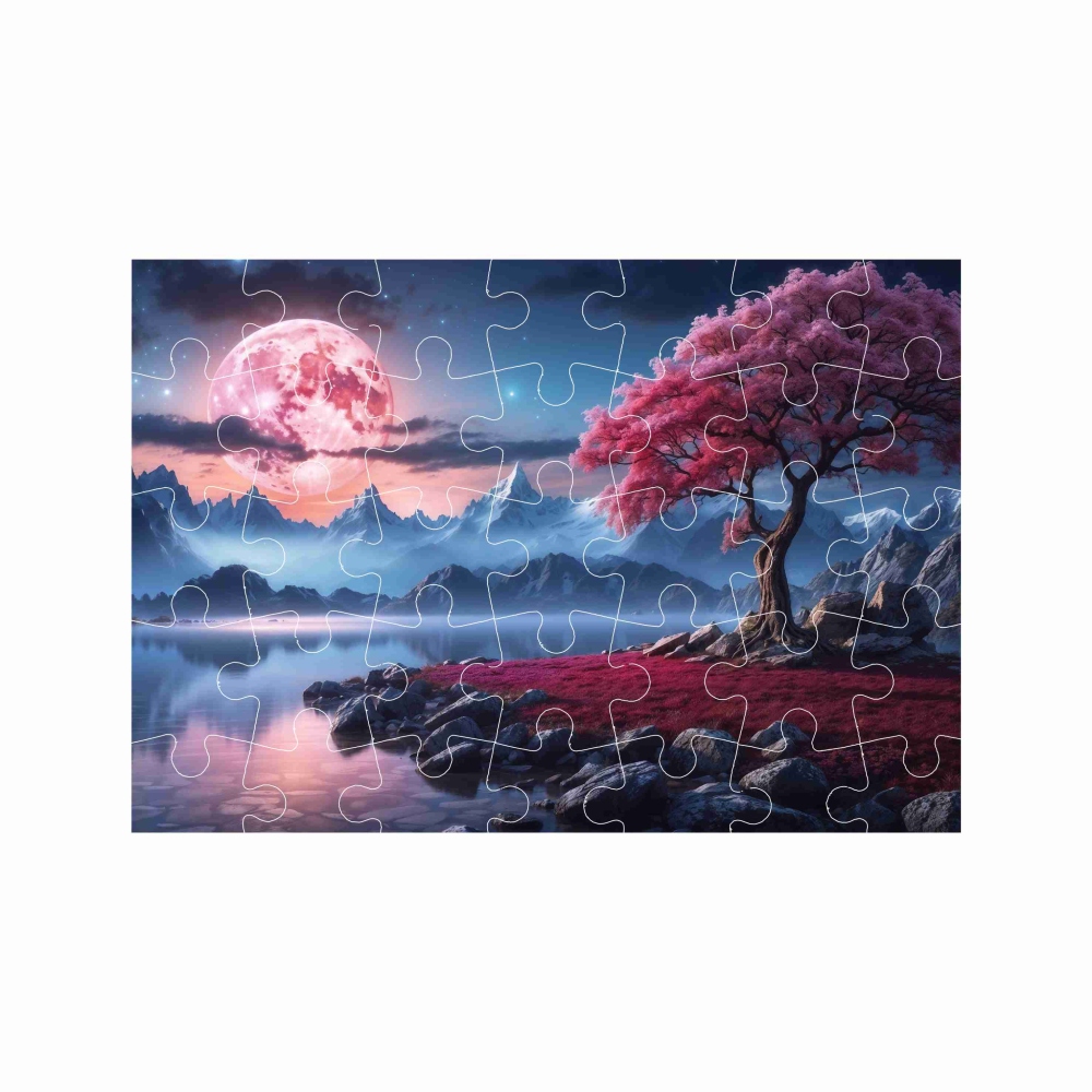 Puzzle A4 29x20cm (40 dielikov) s obrázkom - fantasy krajina