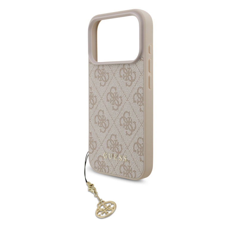 Zadný kryt Guess 4G Charm pre iPhone 17 Pro Tone on Tone Pink