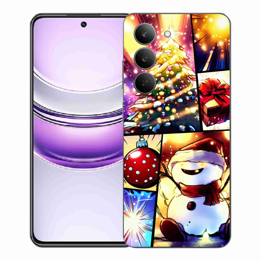 Gélový kryt mmCase na Realme 14x 5G - vianočné motívy 1