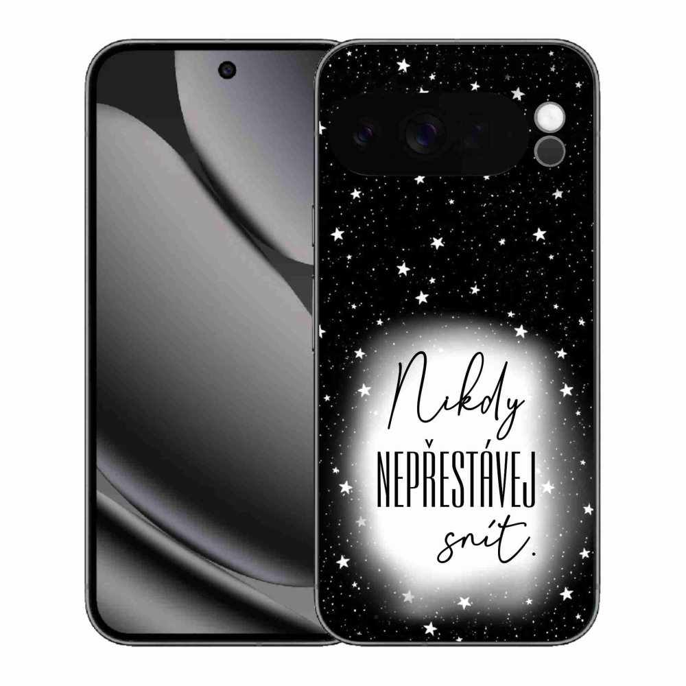 Gélový kryt mmCase na Google Pixel 10 Pro XL - citát 1 bieločierne pozadie