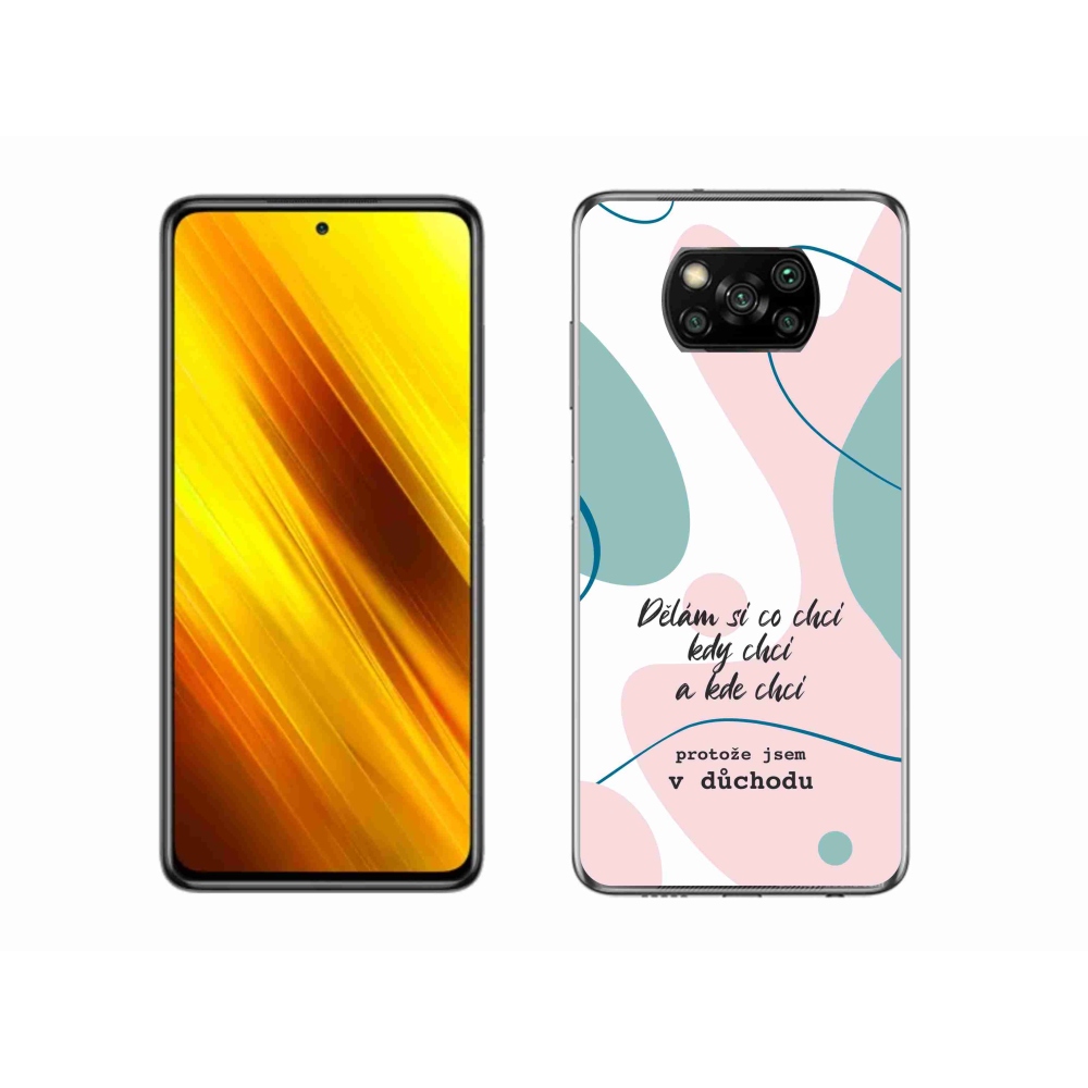 Gélový kryt mmCase na Xiaomi Poco X3 Pro - vtipný text 10 biele pozadie