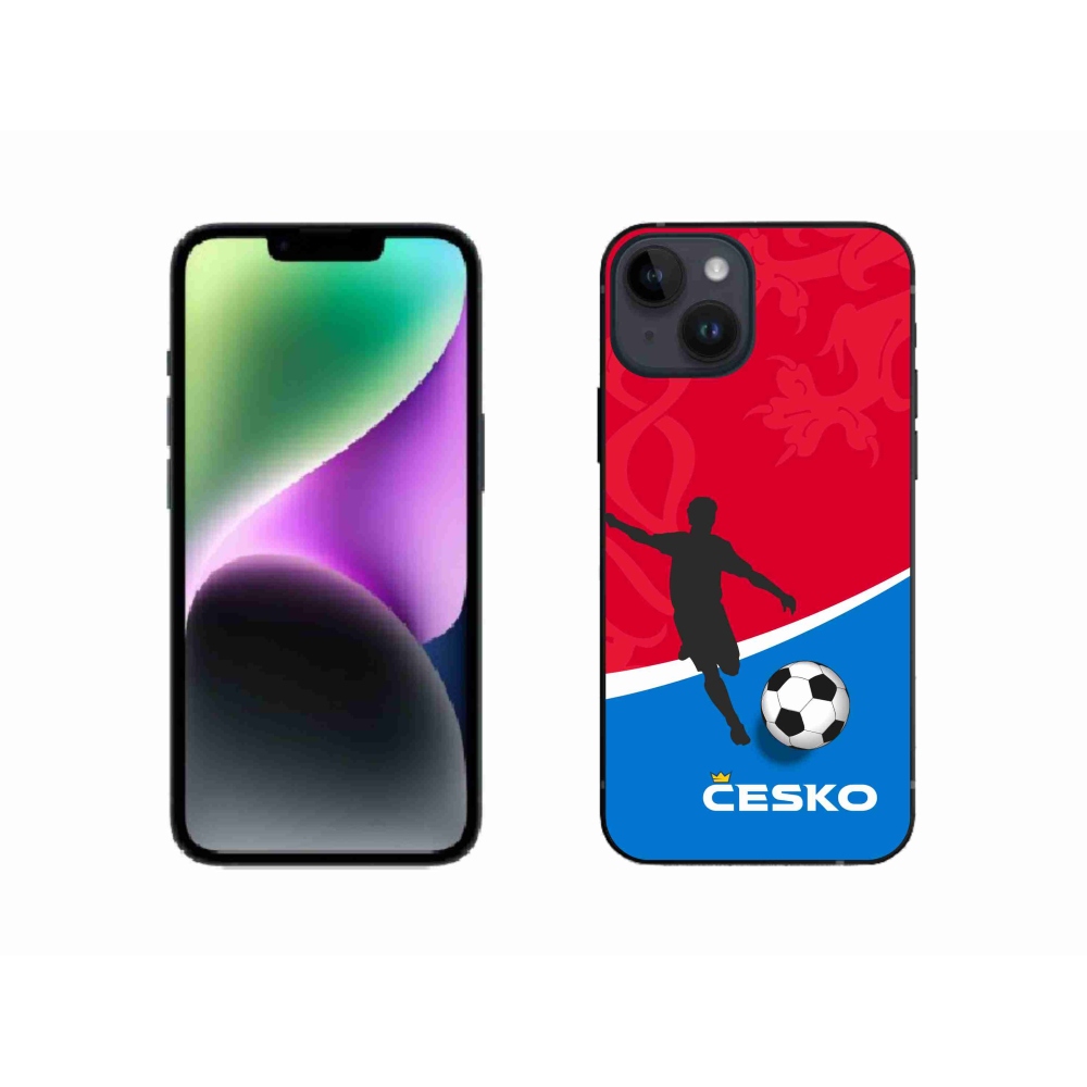 Gélový kryt mmCase na iPhone 14 - futbal Česko