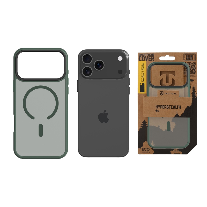 Taktický kryt MagForce Hyperstealth pre iPhone 17 Pro Max Forest Green