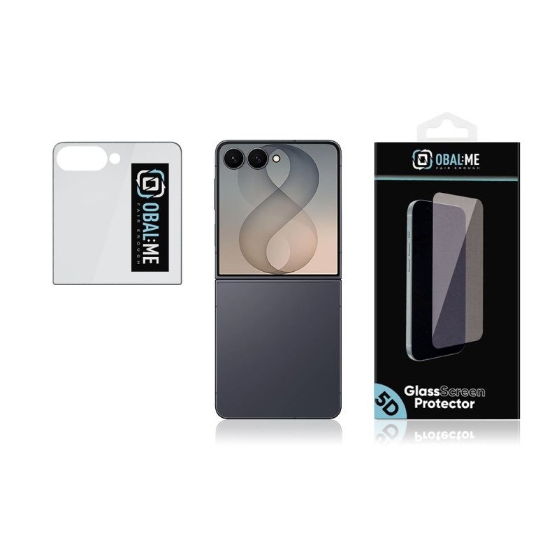 OBAL:ME 5D tvrdené sklo pre Samsung Galaxy Z Flip 8, čierne