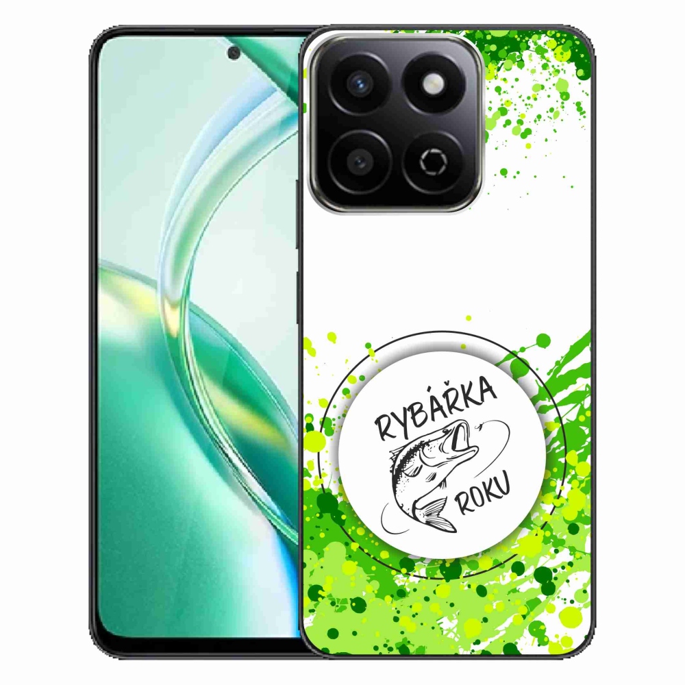 Gélový kryt mmCase na Honor 200 Smart 5G - rybárka roku biele pozadie
