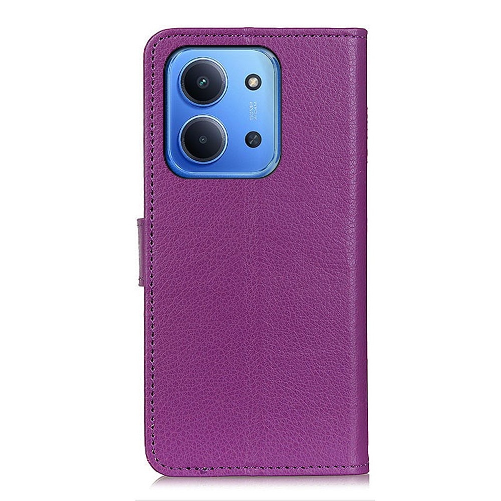 Litchie knižkové púzdro na Xiaomi Redmi 15C 4G/5G (173mm) - fialové