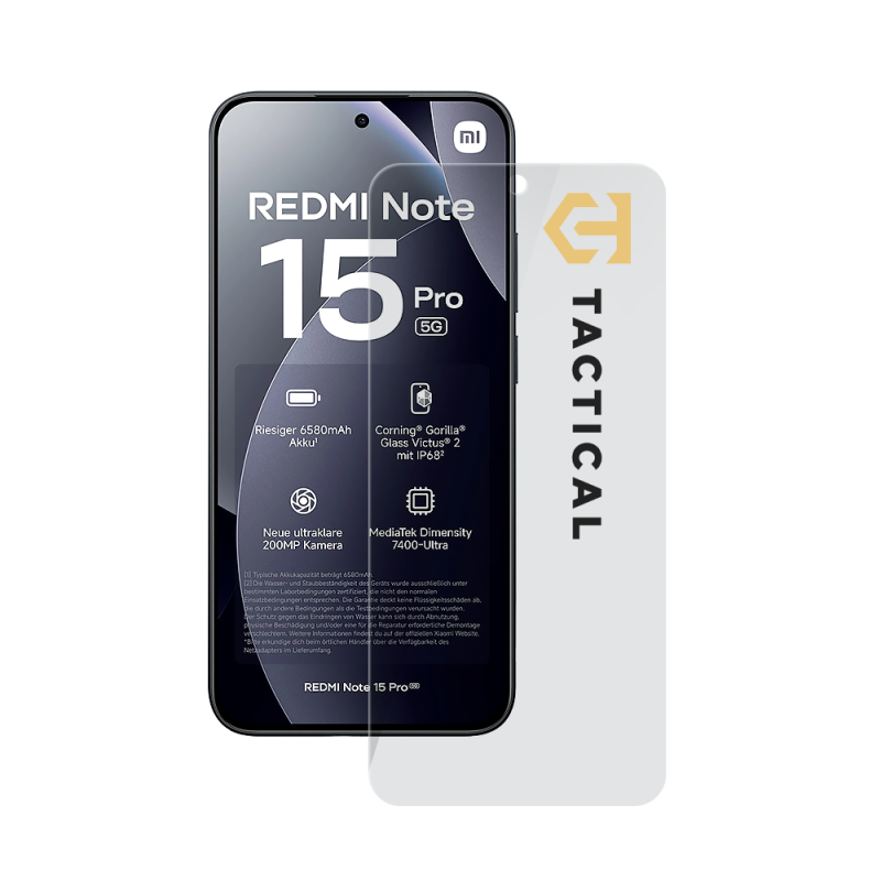 Tactical Glass Shield 2.5D sklo pre Xiaomi Redmi Note 15 Pro Clear