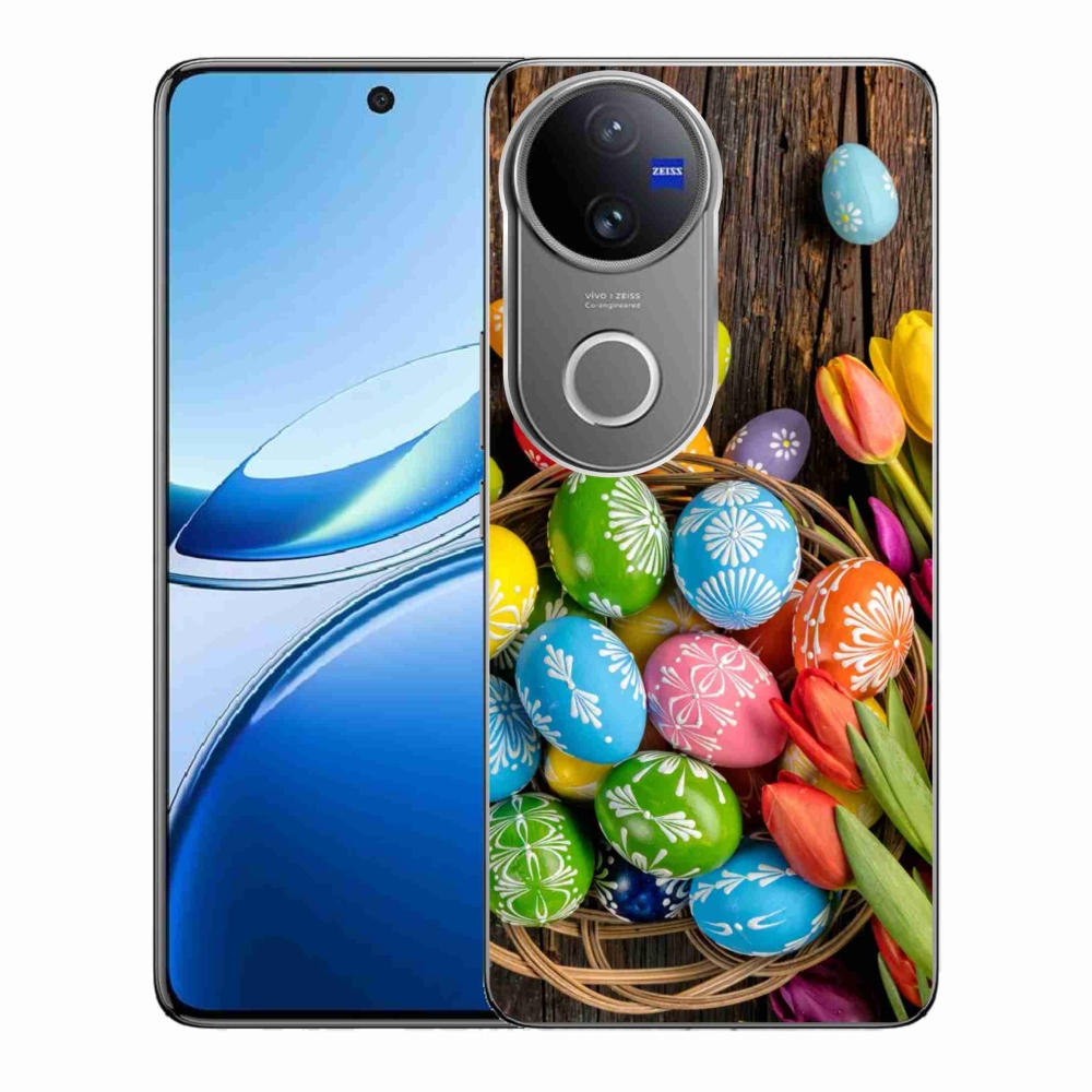 Gélový kryt mmCase na Vivo V50 5G - veľkonočné vajíčka