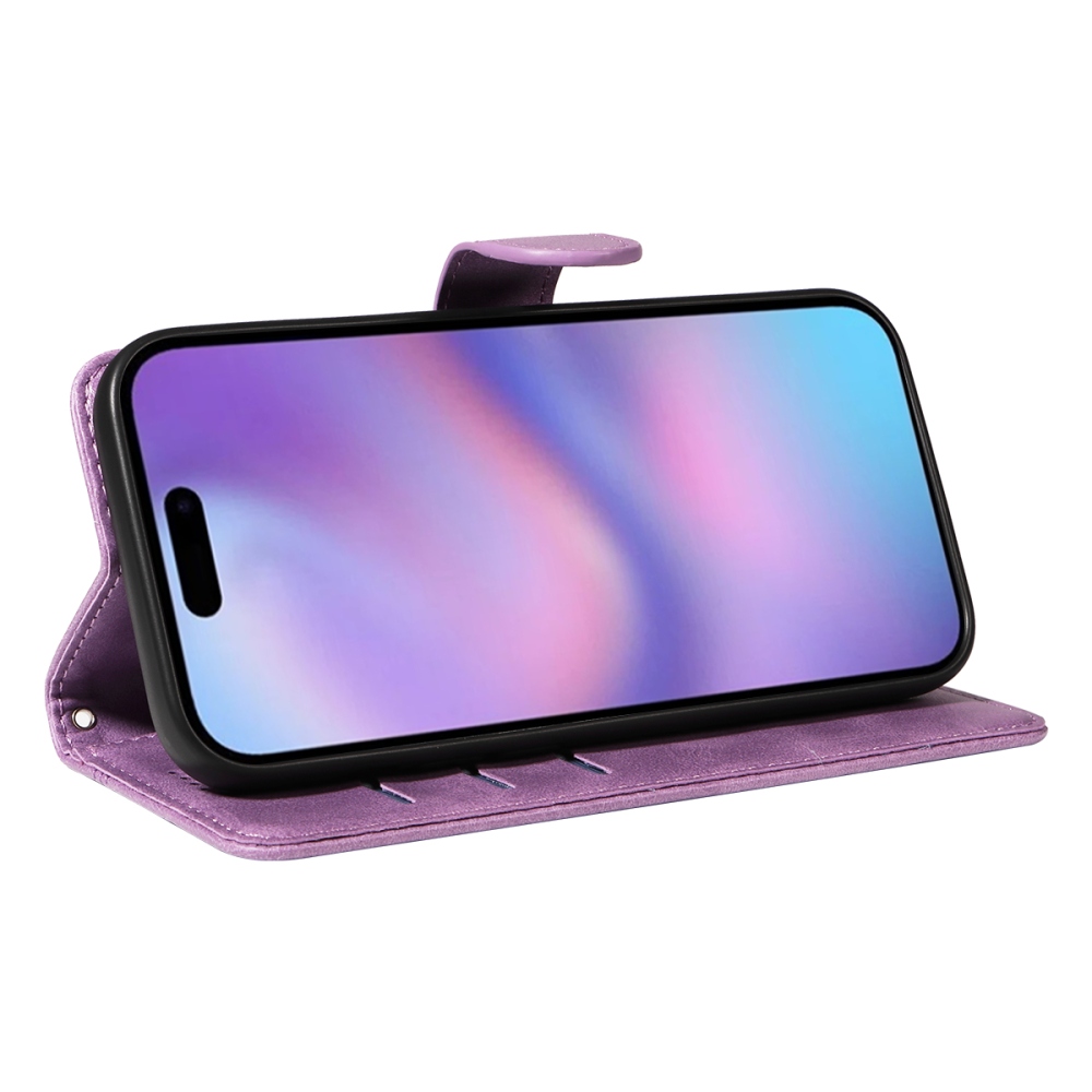 T-Shape knižkové púzdro na iPhone 17 - svetlofialové
