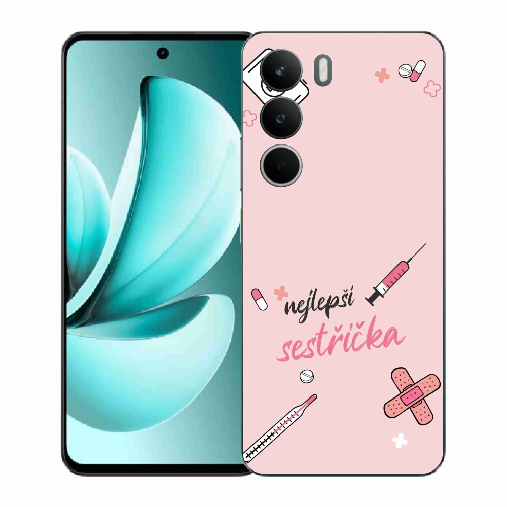 Gélový kryt mmCase na Realme C71 - najlepšia sestrička ružové pozadie