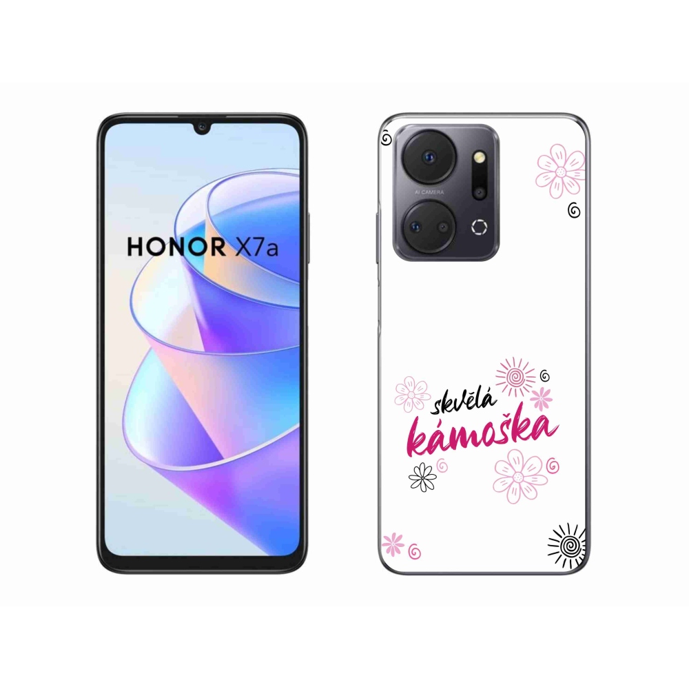 Gélový kryt mmCase na Honor X7a - skvelá kamoška biele pozadie
