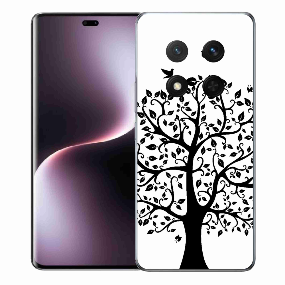 Gélový kryt mmCase na Honor Magic 7 Lite 5G - čiernobiely strom