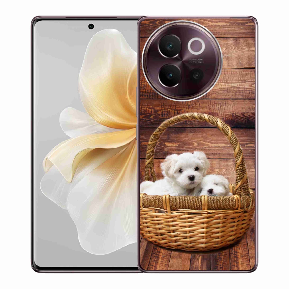 Gélový kryt mmCase na Vivo V40 Lite 5G - šteniatka