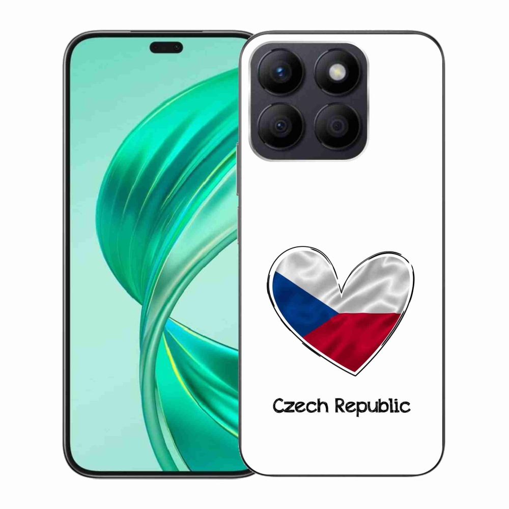 Gélový kryt mmCase na Honor X8b - vlajka srdca biele pozadie