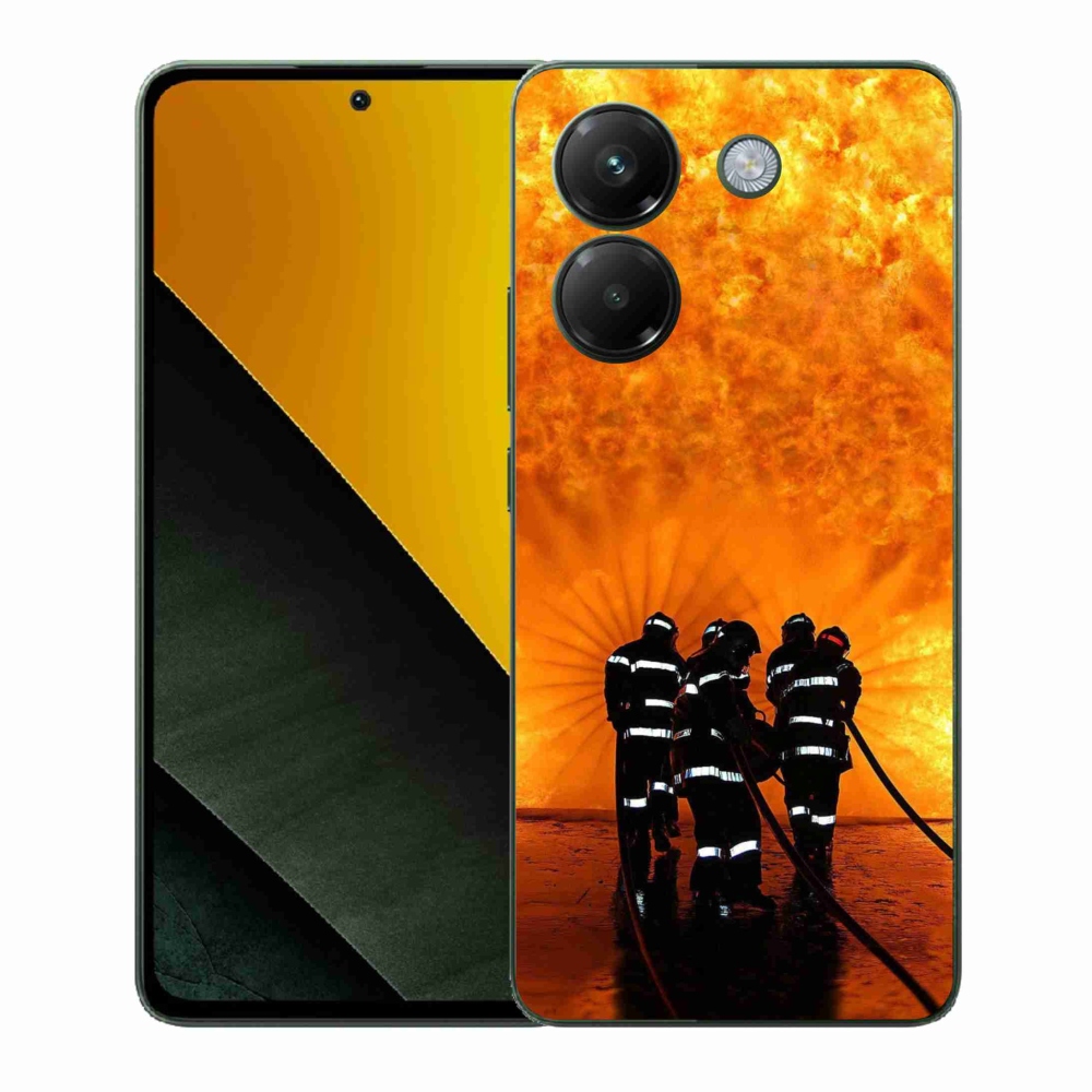 Gélový kryt mmCase na Xiaomi Poco M7 Pro 5G - požiar