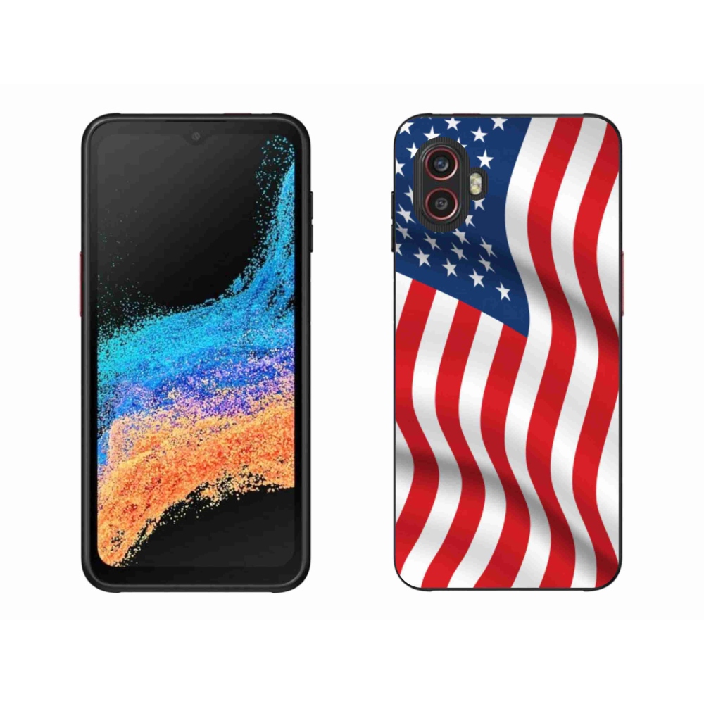 Gélový kryt mmCase na mobil Samsung Galaxy Xcover 6 Pro - USA vlajka