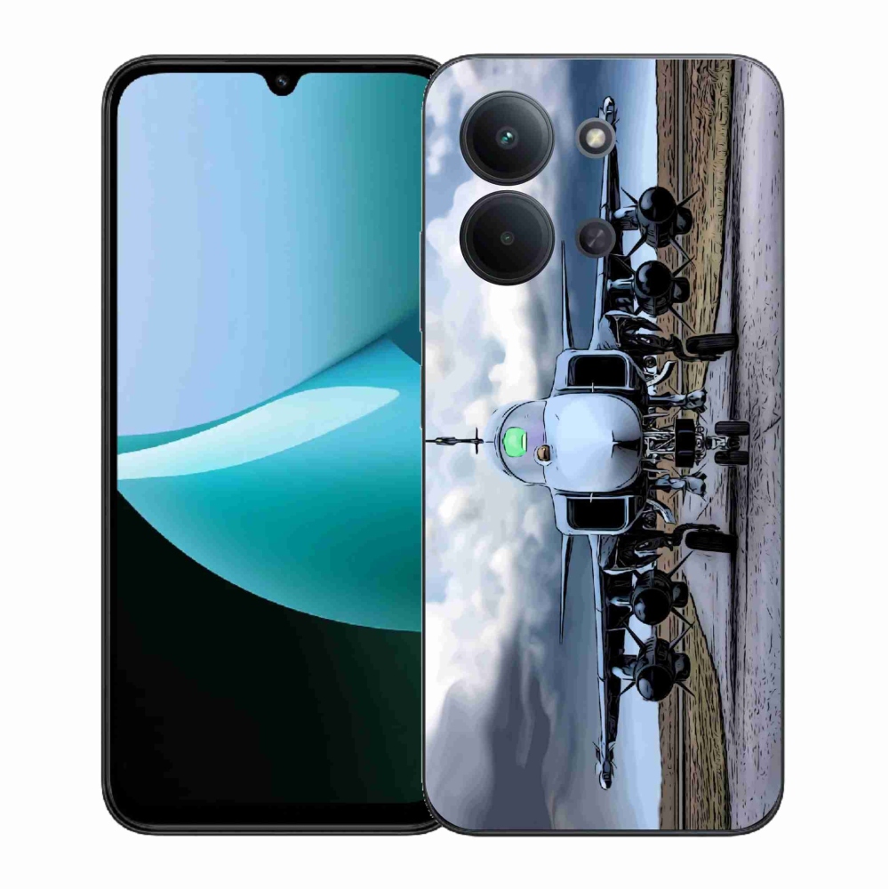 Gélový kryt mmCase na Xiaomi Redmi 15C 4G (171mm)/Poco C85 4G (171mm) - vojenské lietadlo
