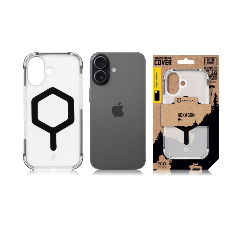 Taktický kryt MagForce Hexagon pre Apple iPhone 17 T-Black