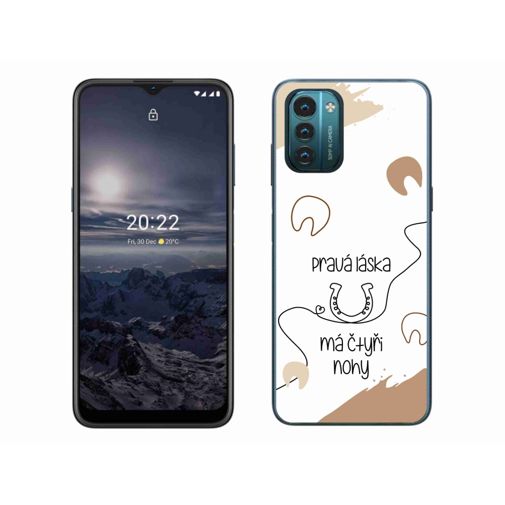Gélový kryt mmCase na Nokia G11/G21 - konský motív biele pozadie
