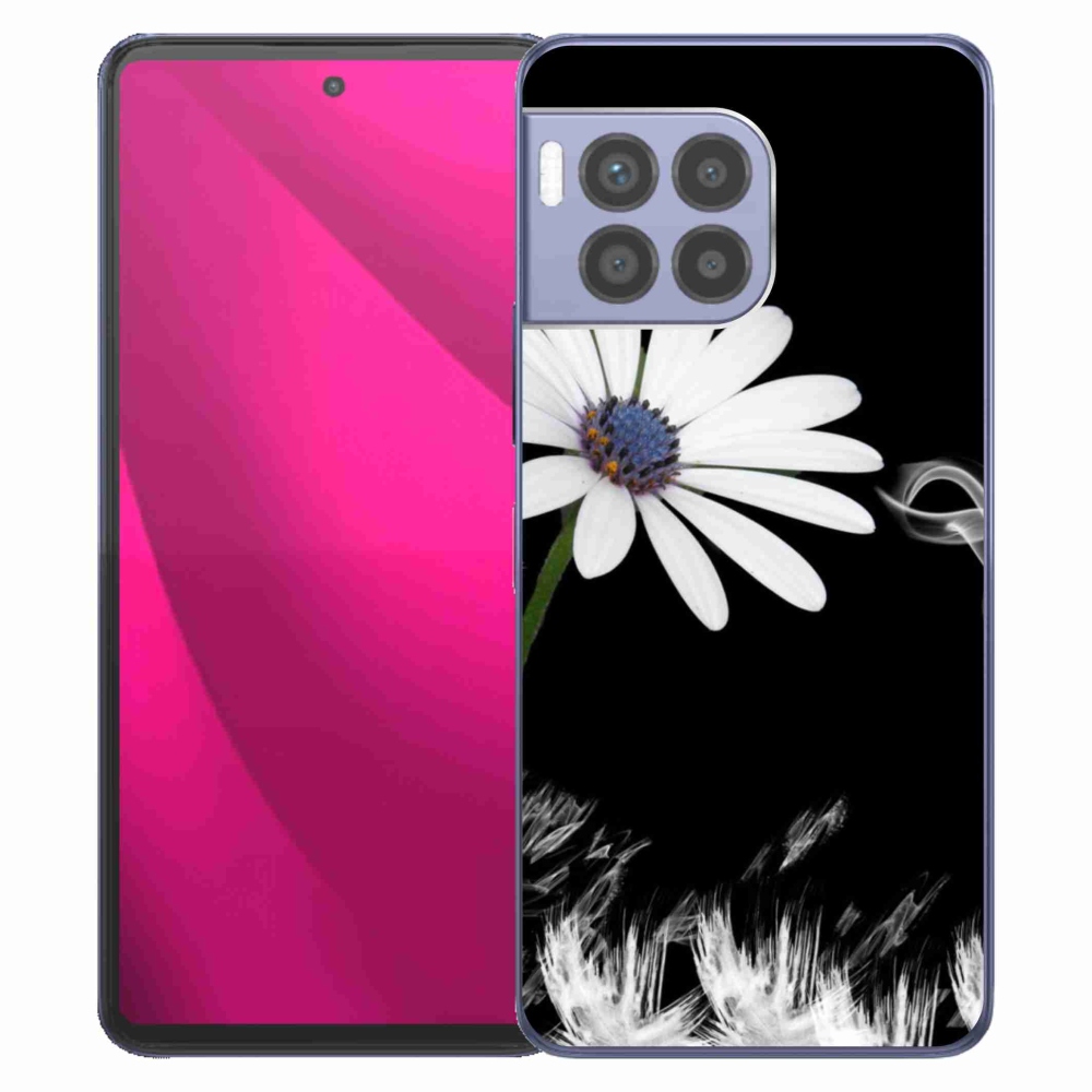 Gélový kryt mmCase na T-Mobile T Phone 2 Pro - biela kvetina