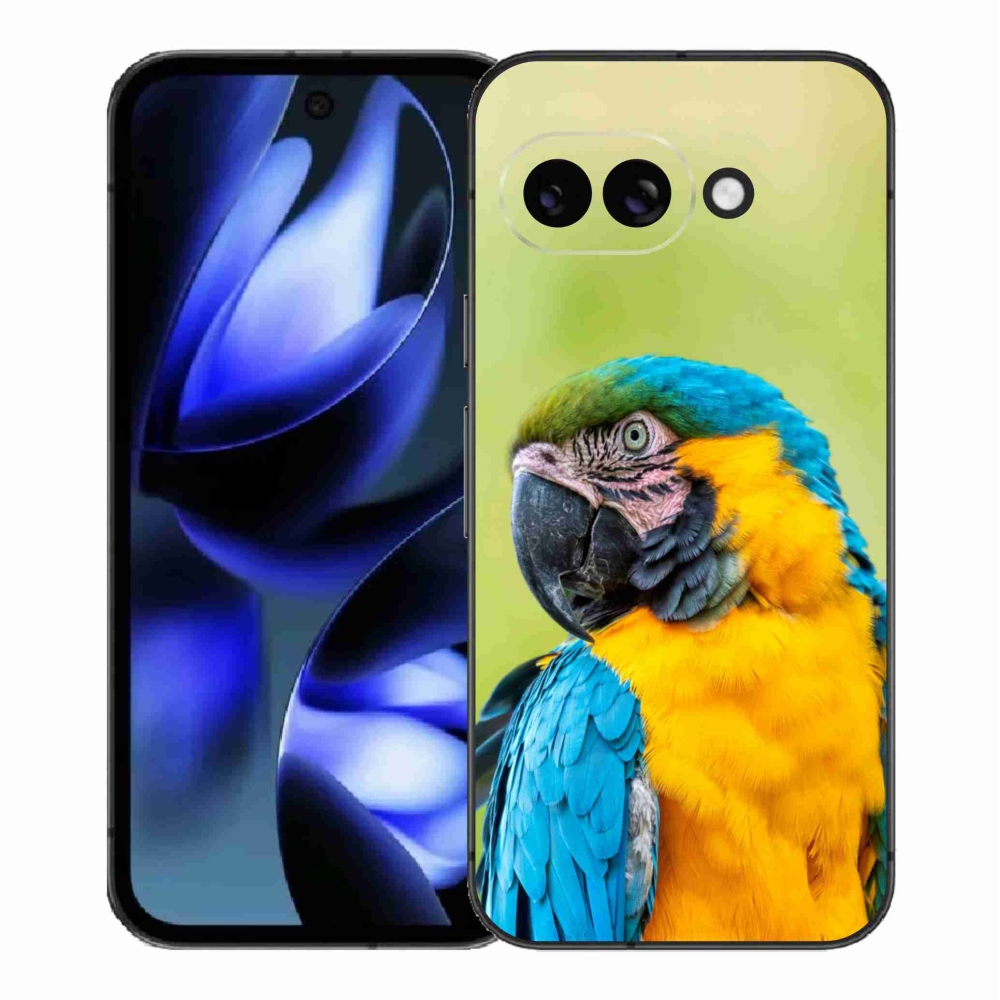 Gélový kryt mmCase na Google Pixel 9a - papagáj ara 2