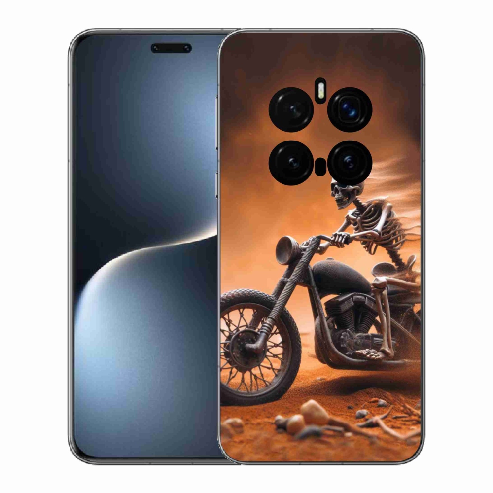 Gélový kryt mmCase na Honor Magic 7 Pro 5G - kostra na motorke