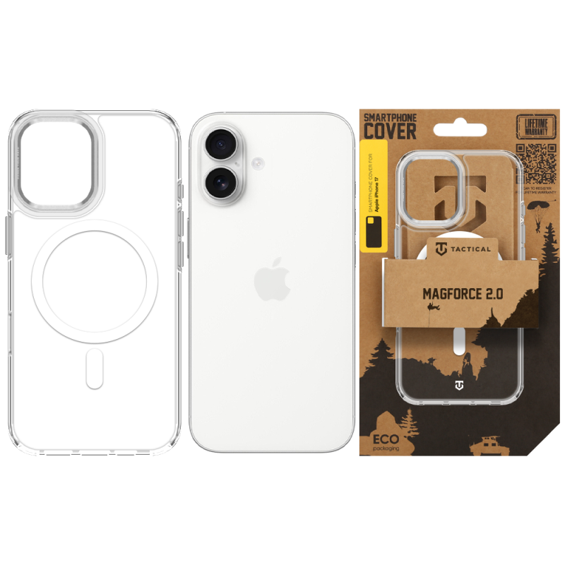 Tactical MagForce 2.0 Puzdro pre Apple iPhone 17 strieborné