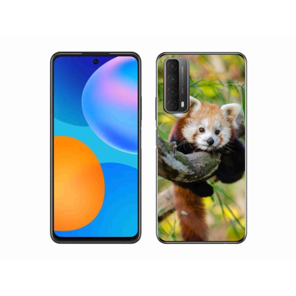 Gélový kryt mmCase na Huawei P Smart (2021) - panda červená