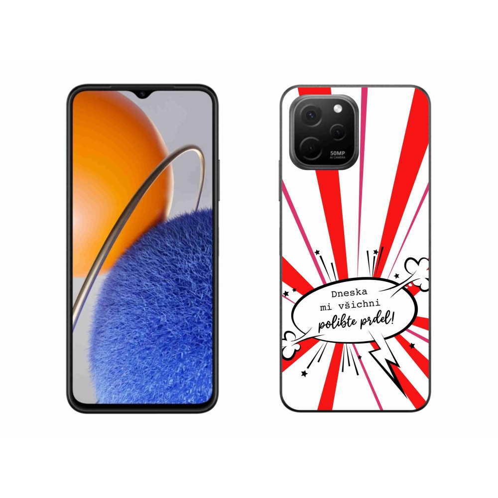 Gélový kryt mmCase na Huawei Nova Y61 - vtipný text 15 biele pozadie