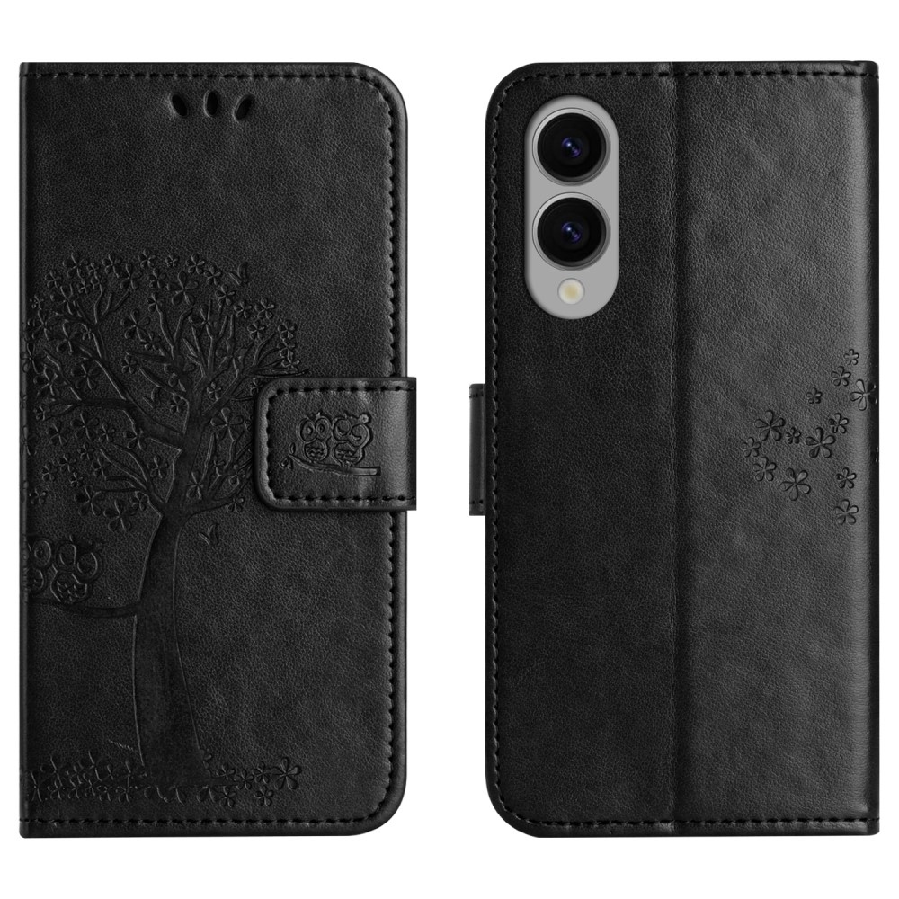 Tree knižkové púzdro na Samsung Galaxy S25 Edge - čierne