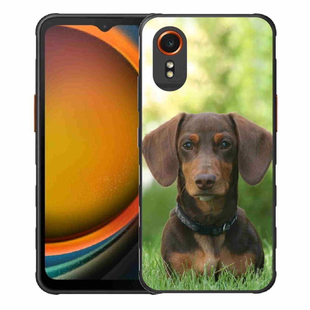 Gélový obal mmCase na Samsung Galaxy Xcover 7 - hnedý jazvečík