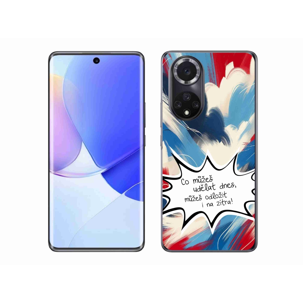 Gélový kryt mmCase na Huawei Nova 9 - vtipný text 9 biele pozadie
