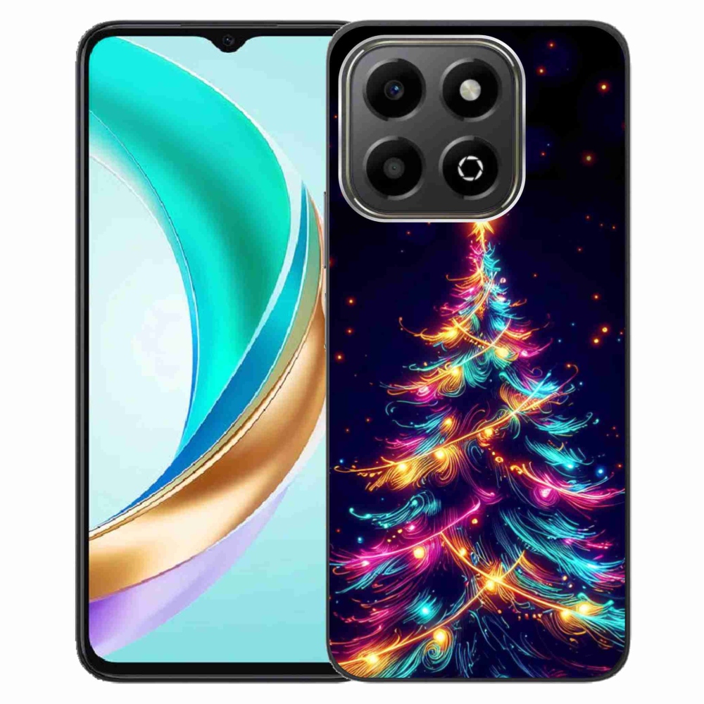 Gélový kryt mmCase na Honor X6b - neónový vianočný stromček