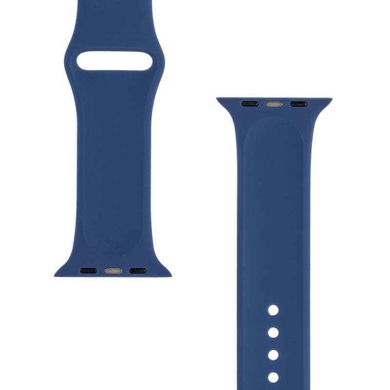 Tactical 838 Silikónový Remienok pre Apple Watch 1/2/3/4/5/6/7/8/9/SE 42/44/45/49mm Navy Blue