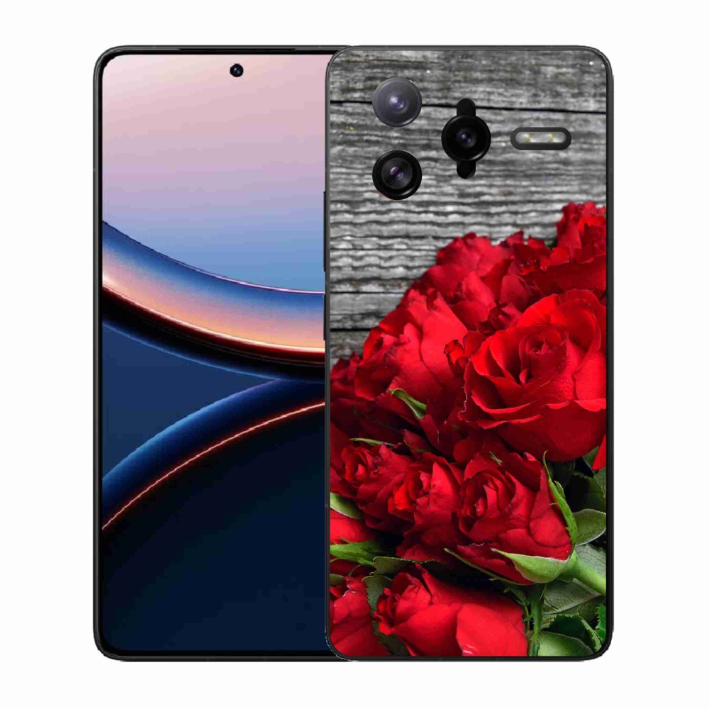 Gélový kryt mmCase na Xiaomi Poco F7 Ultra - červené ruže
