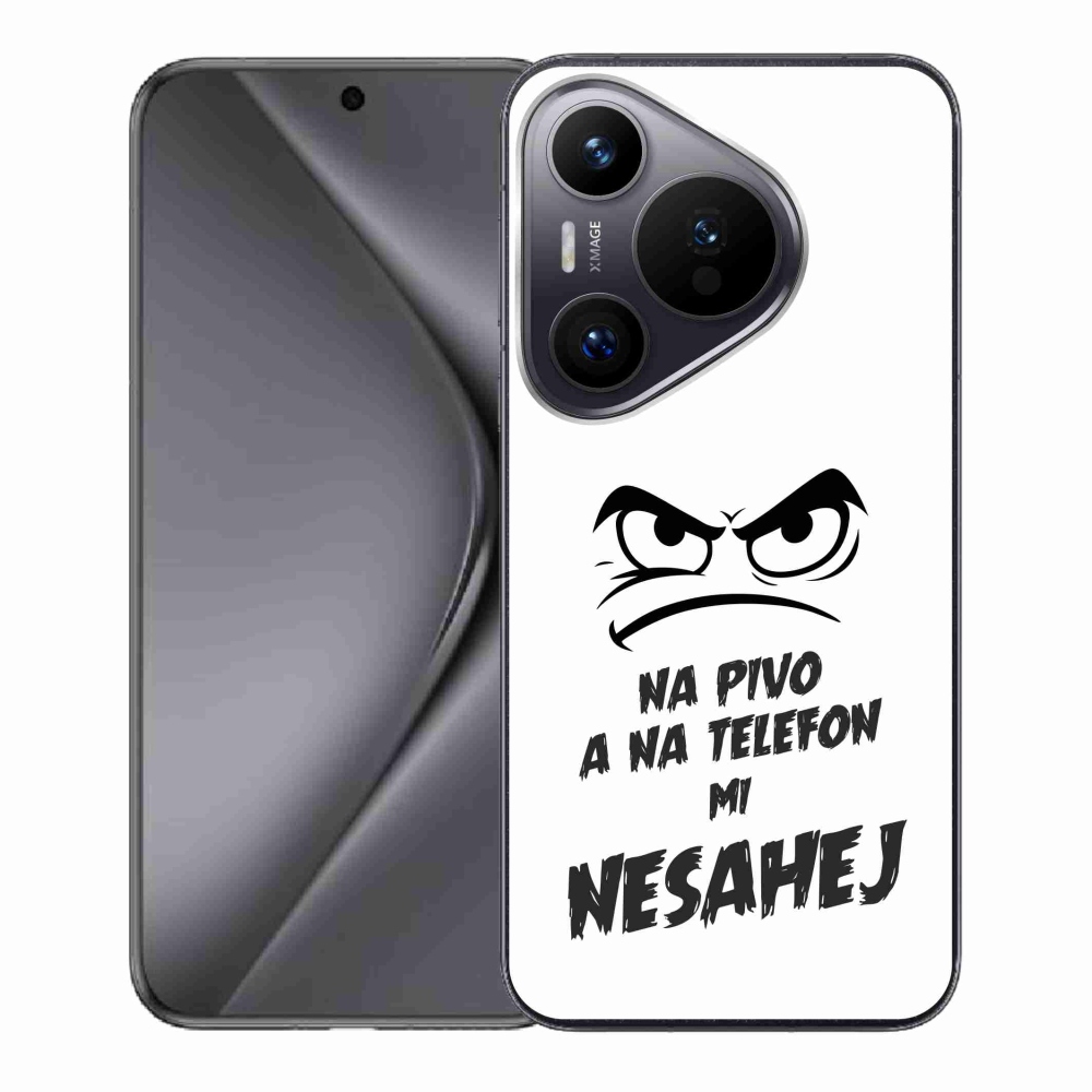 Gélový kryt mmCase na Huawei Pura 70 - pivný motív 2 biele pozadie