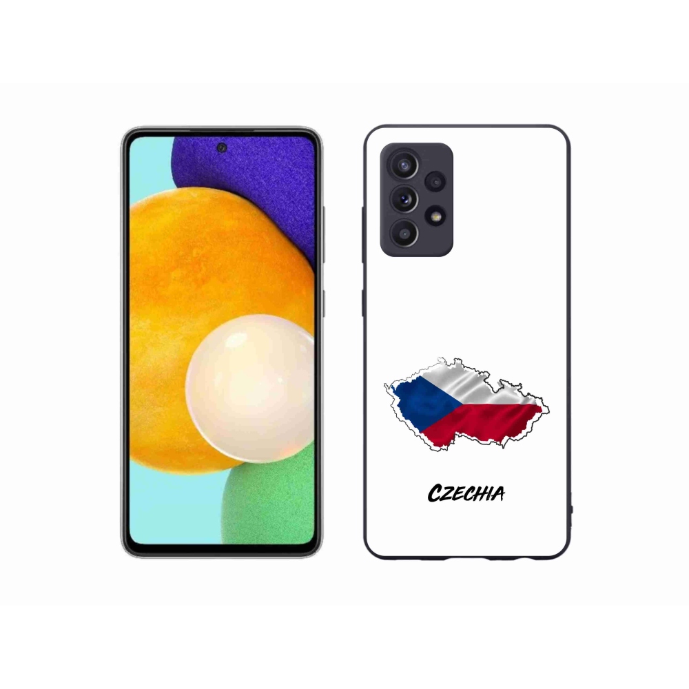 Gélový kryt mmCase na Samsung Galaxy A52/A52 5G - Czechia biele pozadie