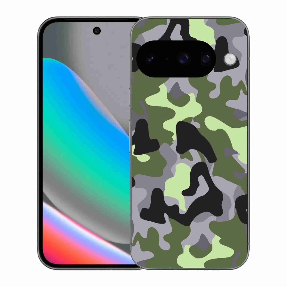 Gélový kryt mmCase na Google Pixel 10 - maskáčový vzor 7