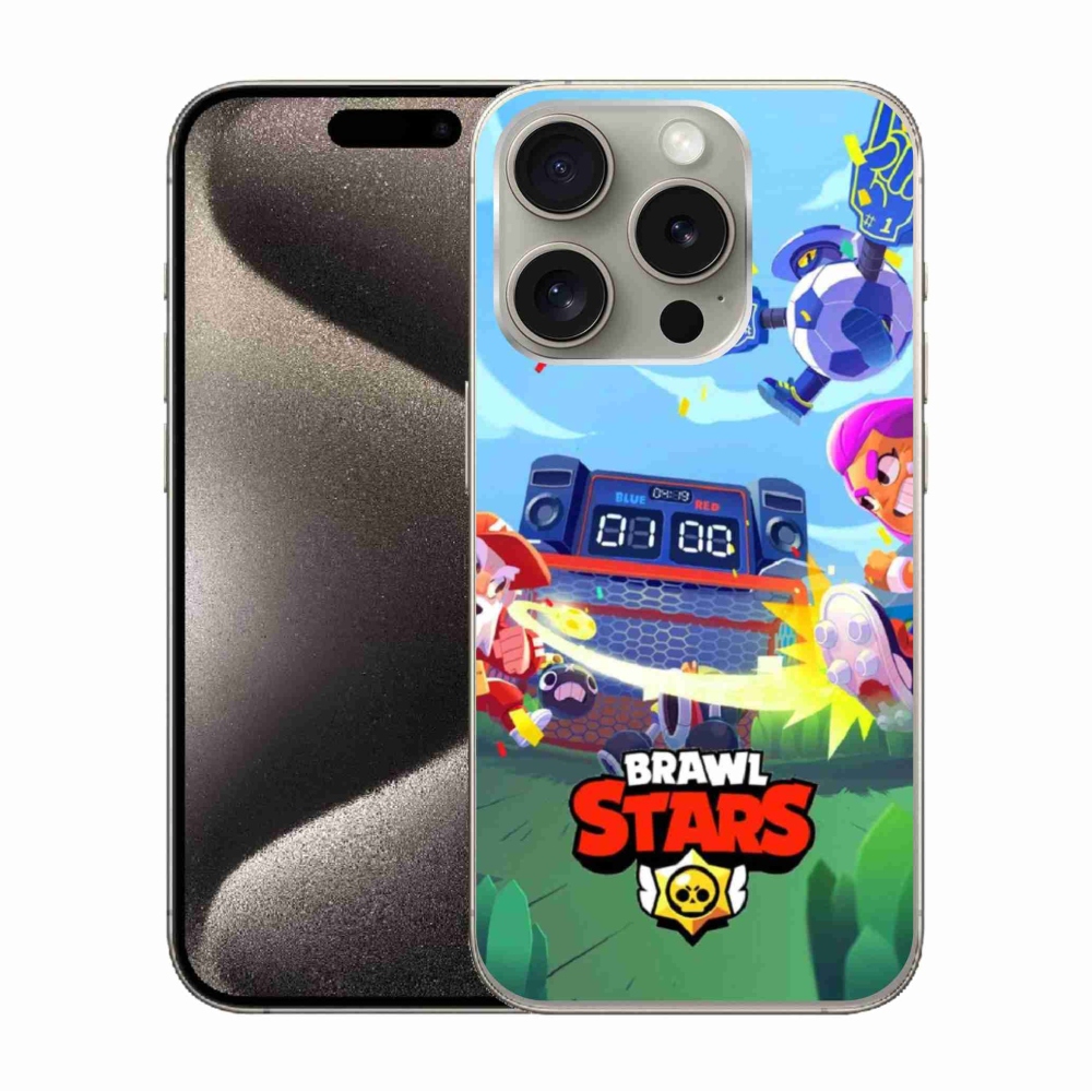 Gélový kryt mmCase na iPhone 15 Pro - brawl stars 1