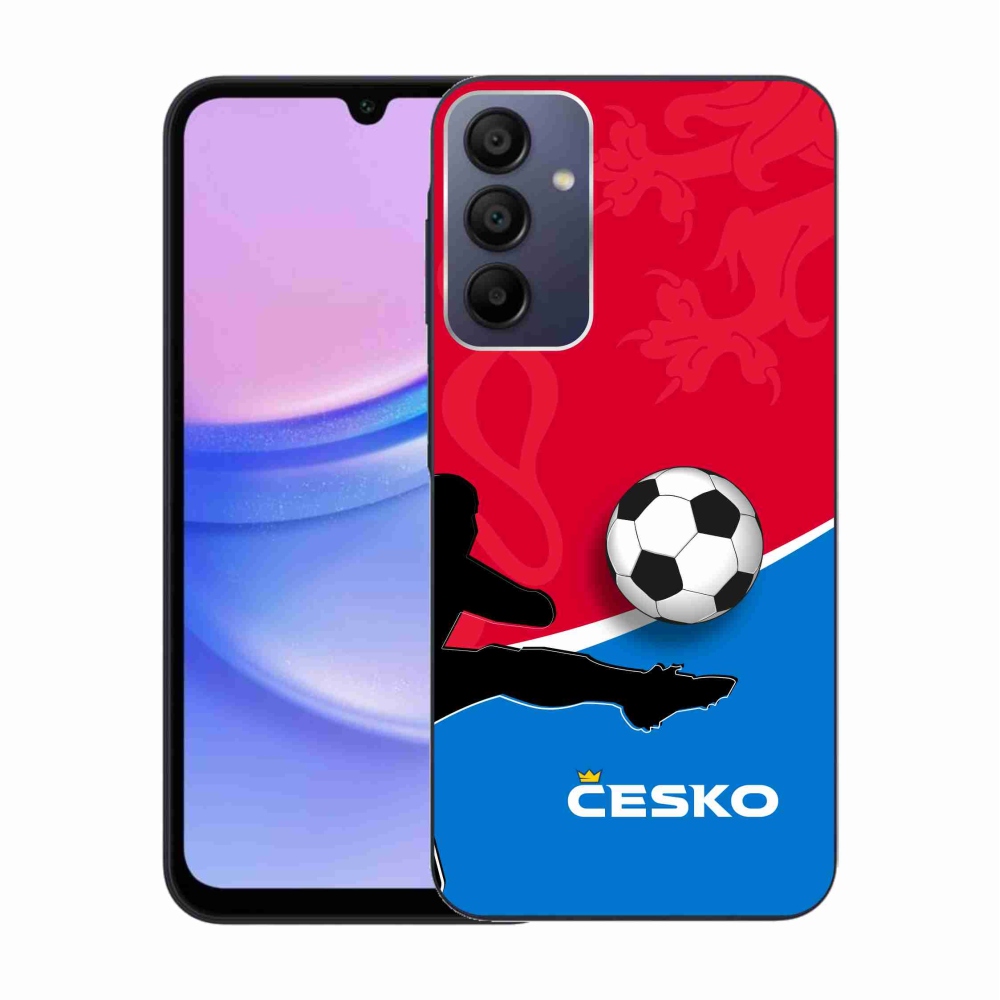 Gélový kryt mmCase na Samsung Galaxy A15 4G/5G - futbal Česko 2