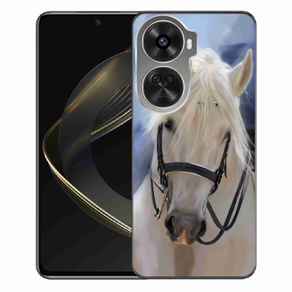 Gélový kryt mmCase na Huawei Nova 12 SE - biely kôň