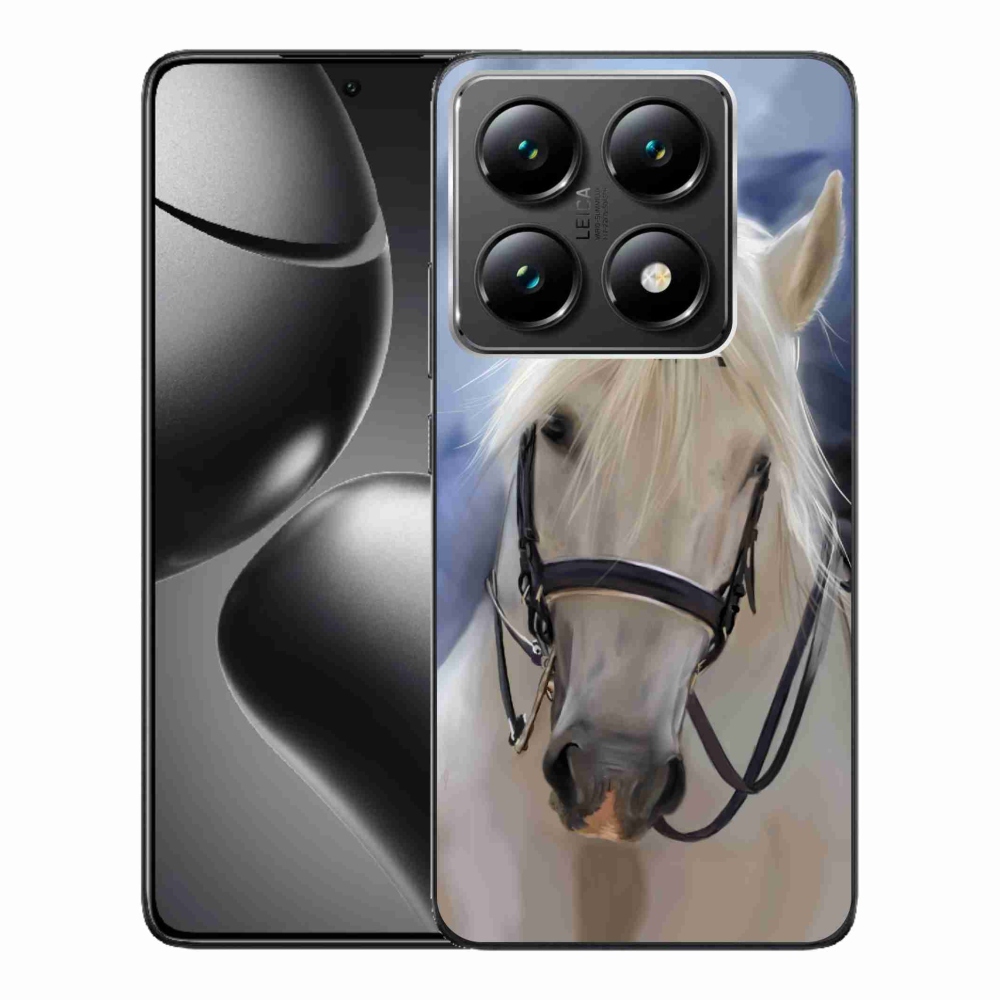 Gélový kryt mmCase na Xiaomi 14T Pro - biely kôň